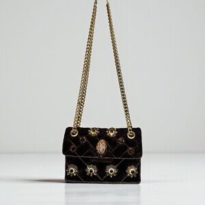 Kurt Geiger Mini Kensington Velvet Bag